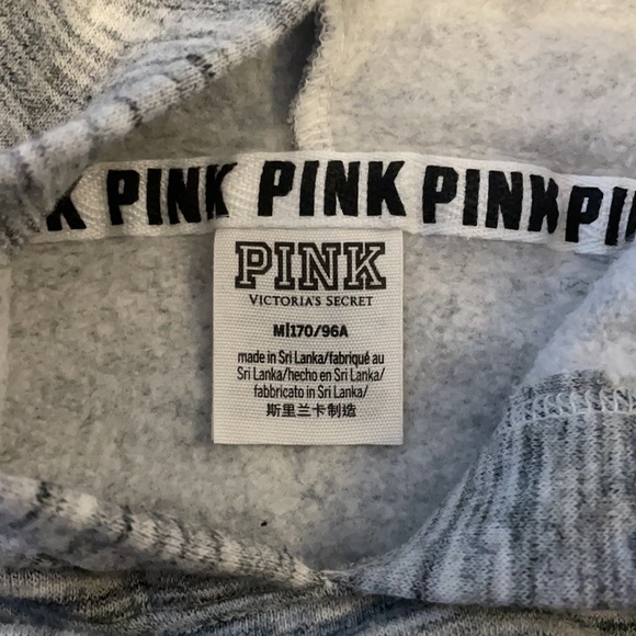Women’s pink cropped sweatshirt - Picture 2 of 3